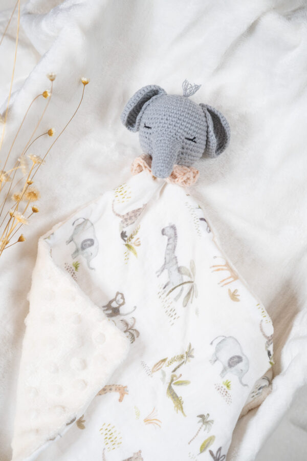 Manta de apego crochet bebé​,